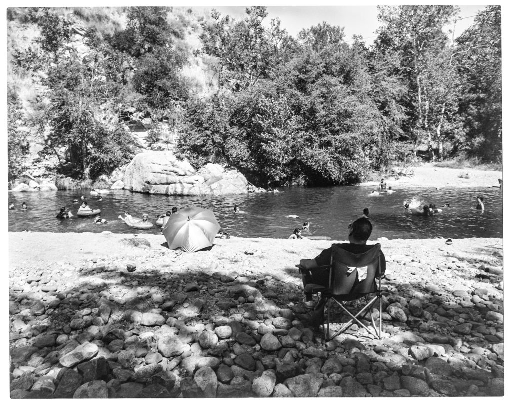 The swimming hole at the Arroyo Seco Campground is very popular with local families on summer weekends, for good reason!