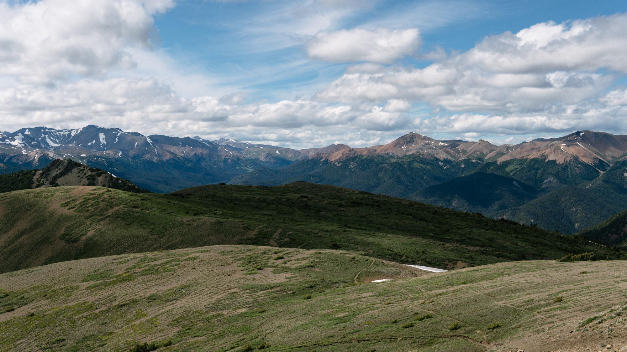 Windy Pass looking to the east. I stood up here for a while in awe of this view.