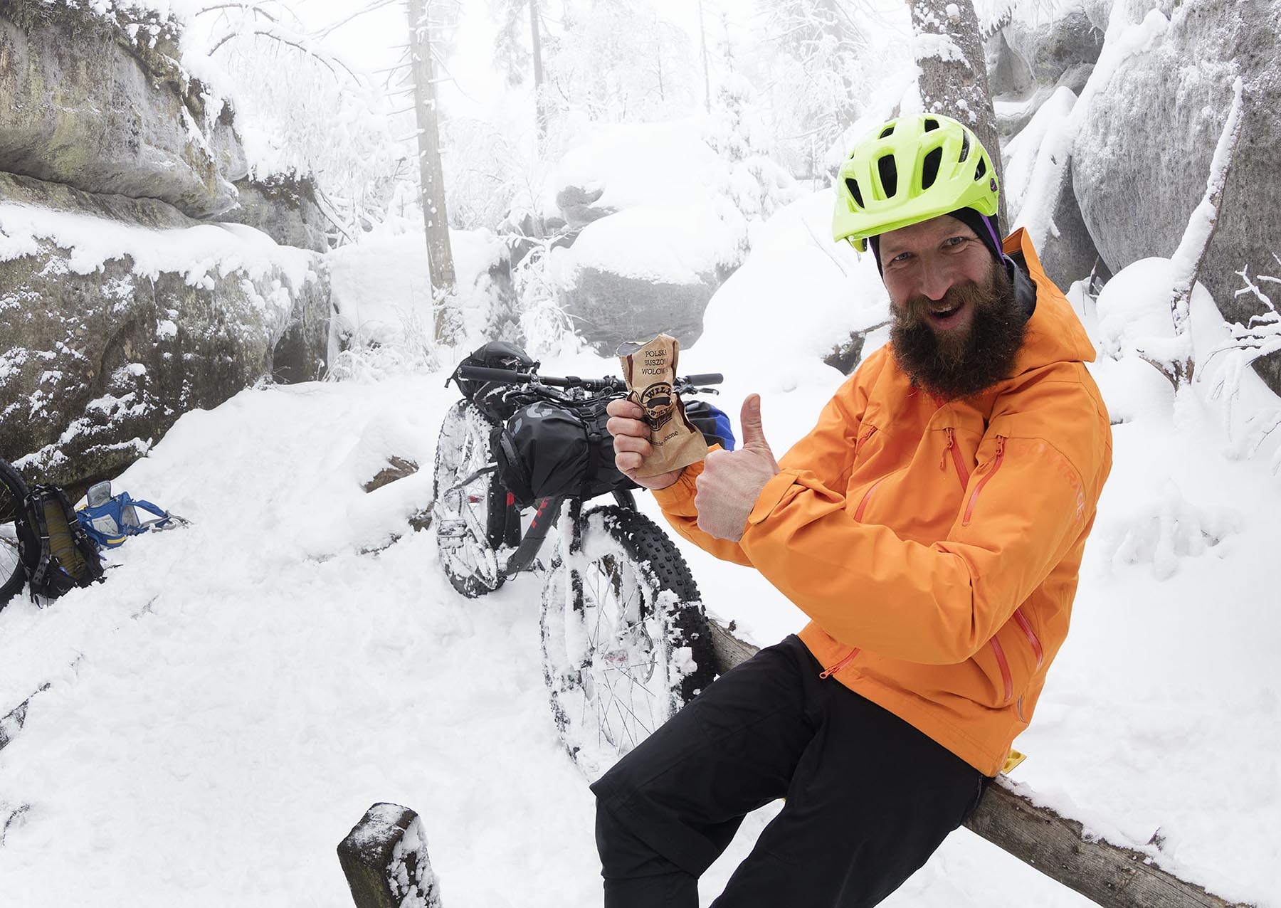 They’re saying that real people of the mountains live on protein…another pack of mouth watering beef gone.