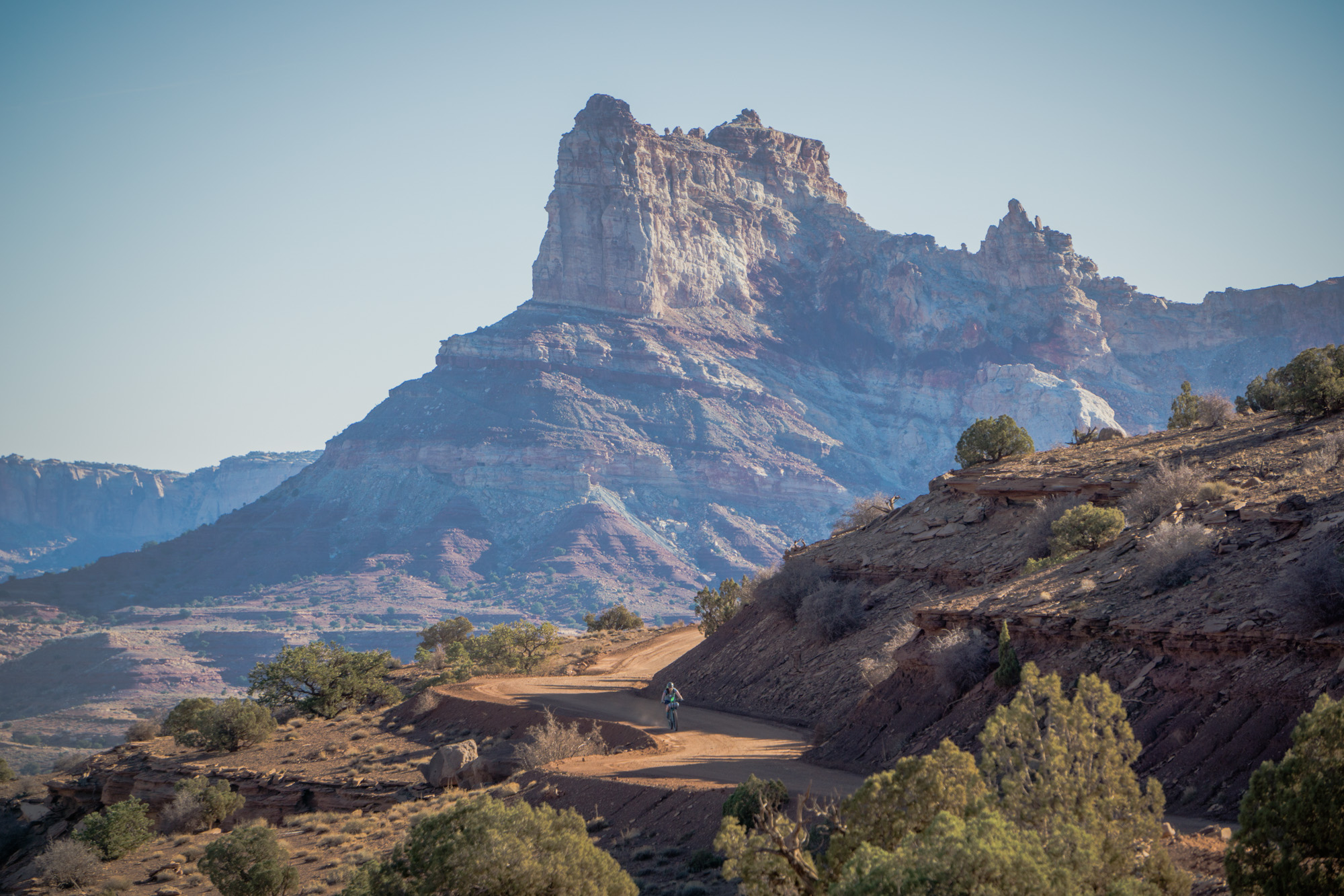 Turning our back to Temple Mountain, stunning.